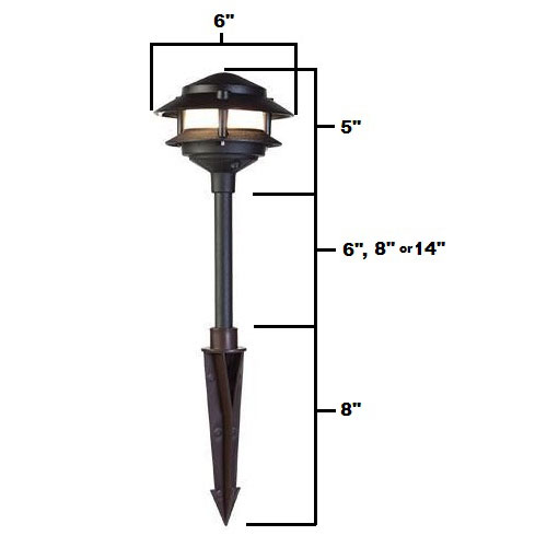 LED 4 Pagoda Area Light Kit (4KIT2TIERPAGODA) by AQLIGHTING