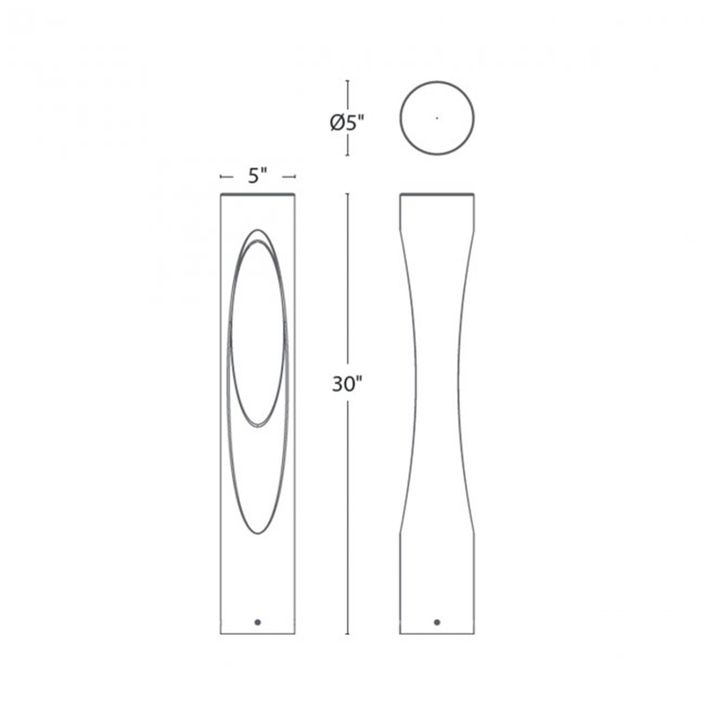 Bollard Scoop Dimensions Diagram