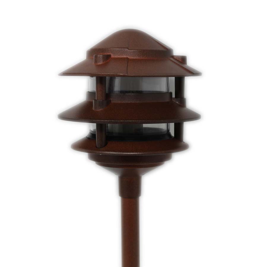 3 tier modular stem pagoda light post 12v 120v aqlighting 3 8 light fixture stem