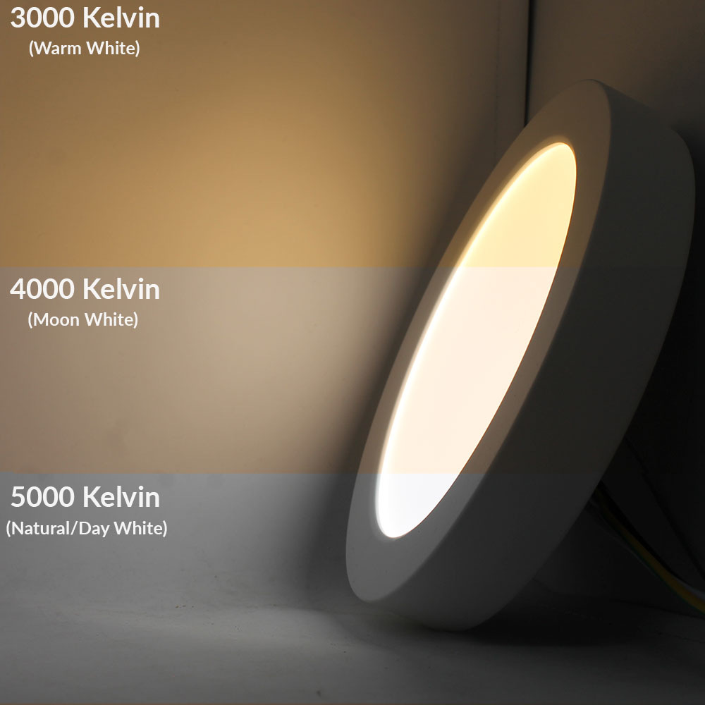 Adjustable White LED Puck Light Switchable Color Temp Puck Light