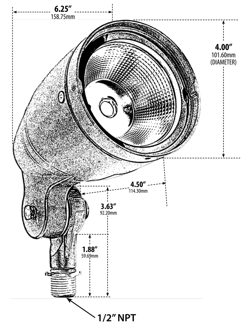 Integrated LED Bronze Directional LED Spotlight AQLighting