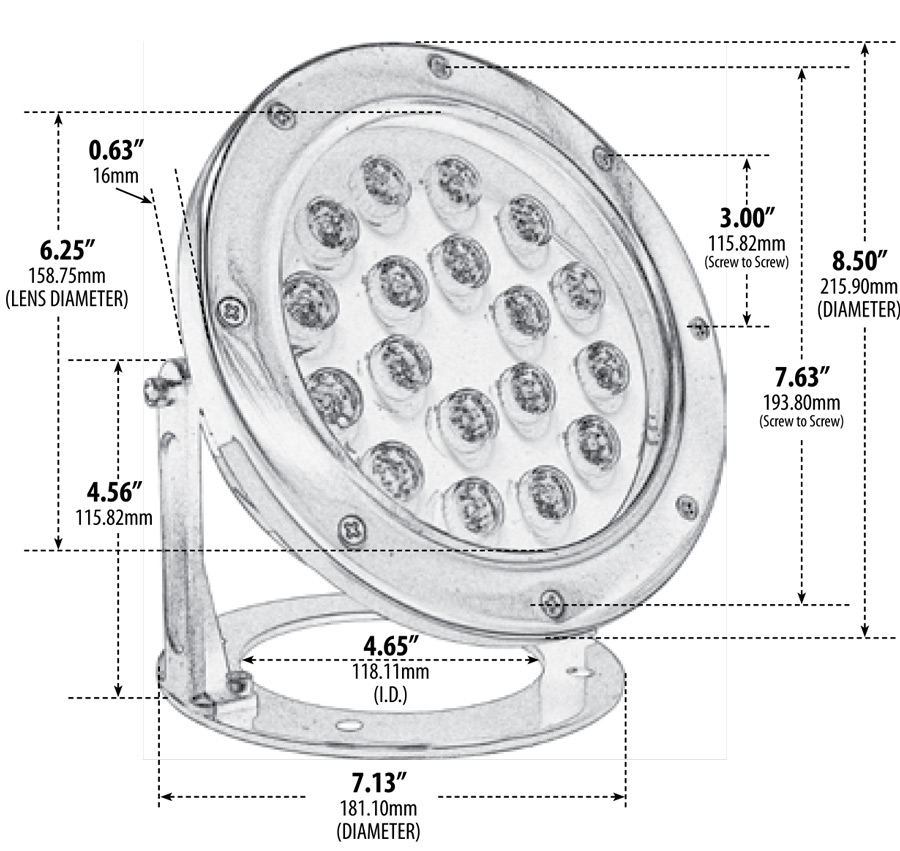 Integrated Led Underwater Pond Lighting System