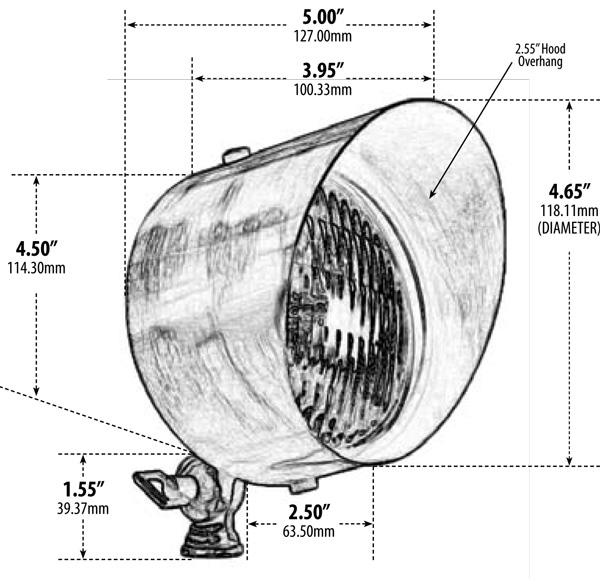 12V Brass Landscape Flood Lights w/ Angle Hood AQLighting