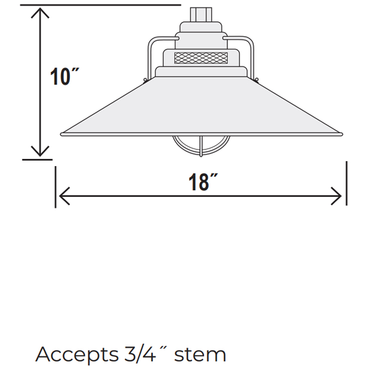 Large Railroad Style Gooseneck Dimensions