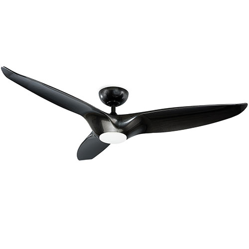 120v Led Three Blade Carbon Fiber Smart Fan Aqlighting