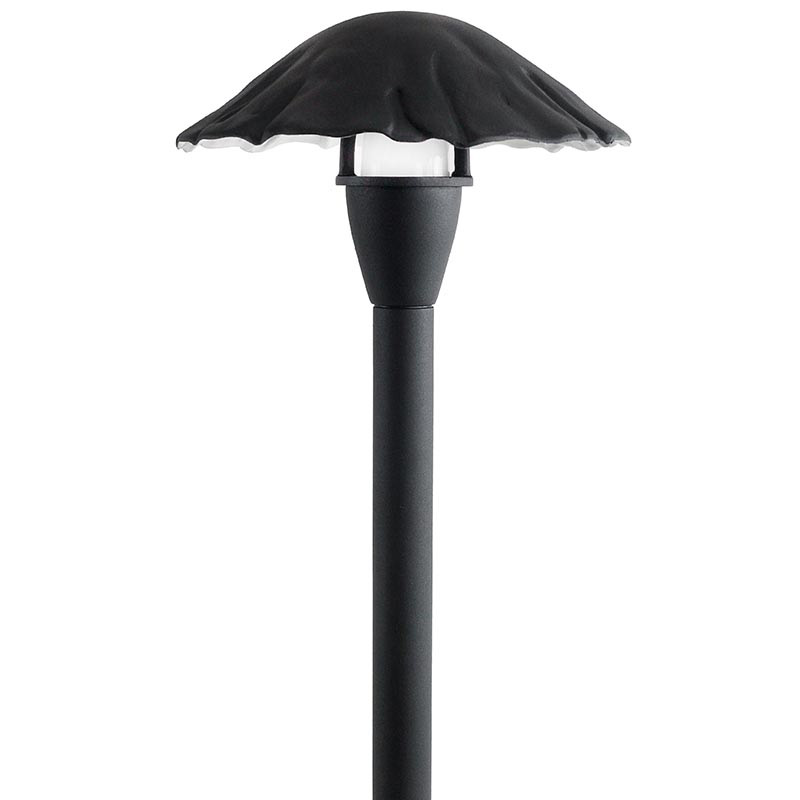 LED-PALD-SH23 LED Mushroom Top Area Pathway Light in Black