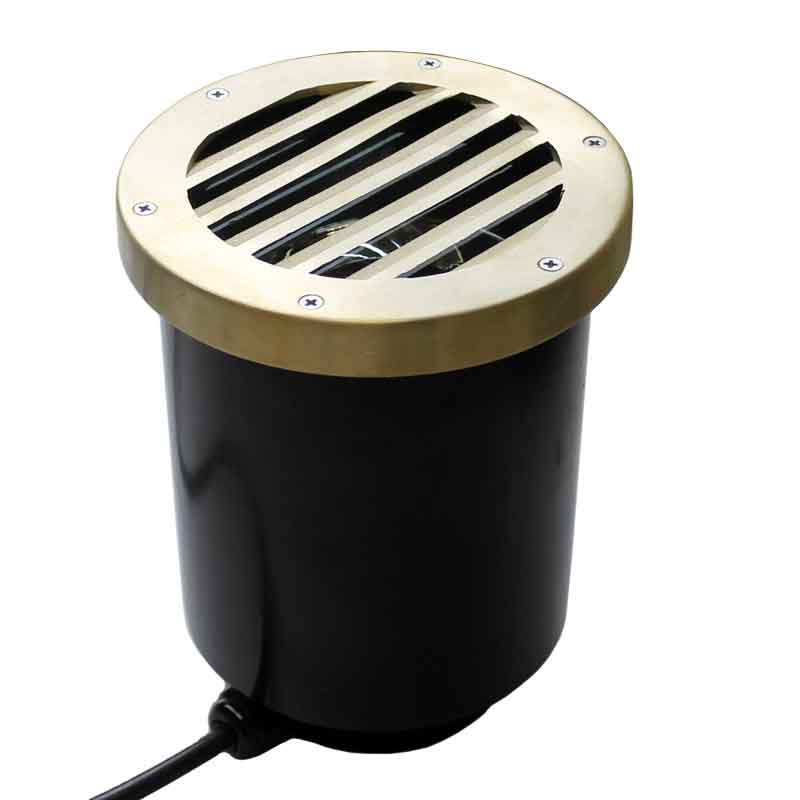 PGAU999-GL-RB with Raw Brass Louvered Grill Cover
