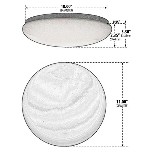 Surface Mounted Dome Ceiling Light Fixture AQLighting