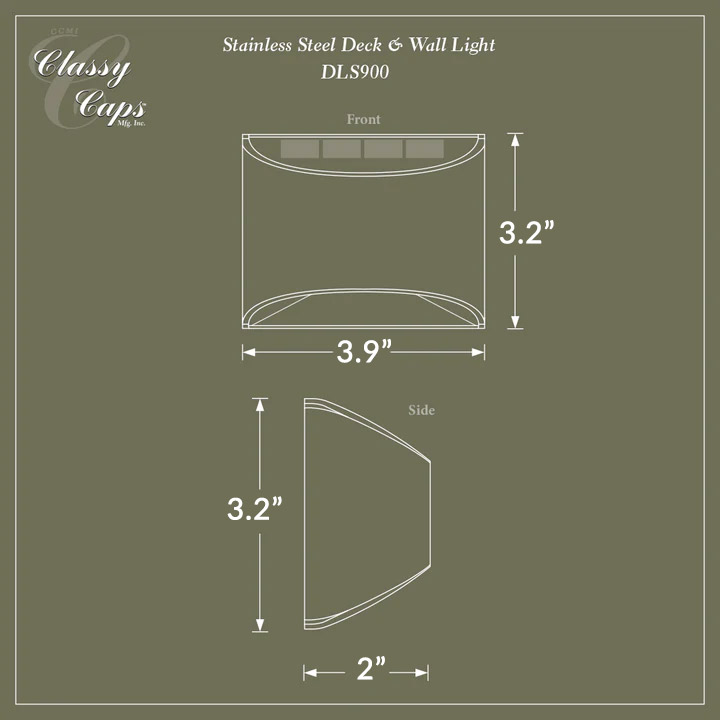 Deck Light Dimensions Example
