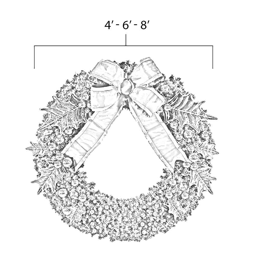 holly wreath Dimensions