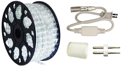 LEDROPEKITS-CW-STD LED Cool White Rope Light Standard Kit