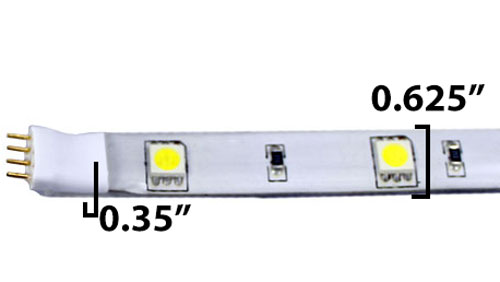 LED Tape Light Dimensions