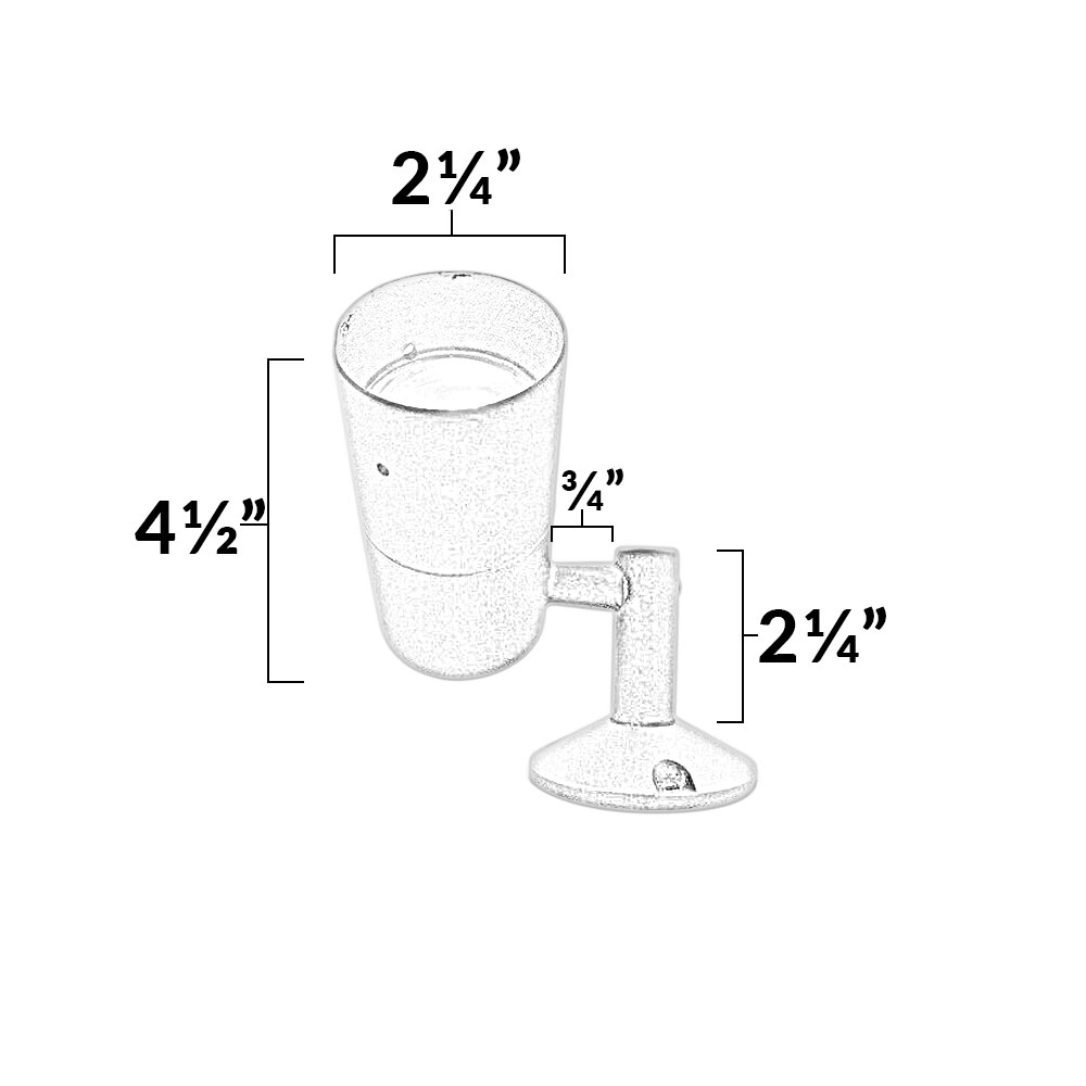 LEDX613 Outdoor Spotlight Dimensions