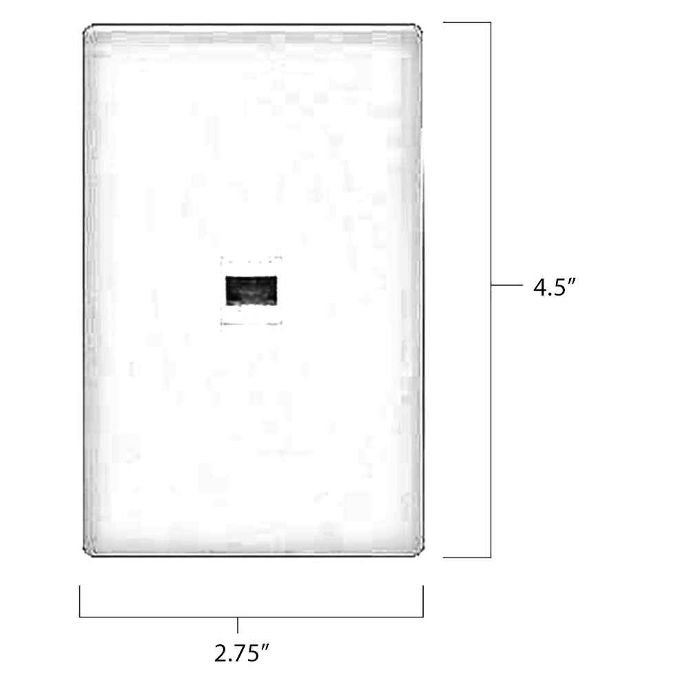 Single Phone Jack Wall Plate Dimensions