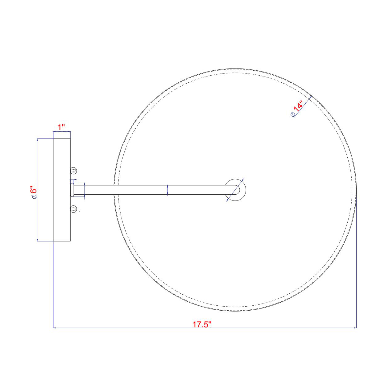 wall sconce dimensions