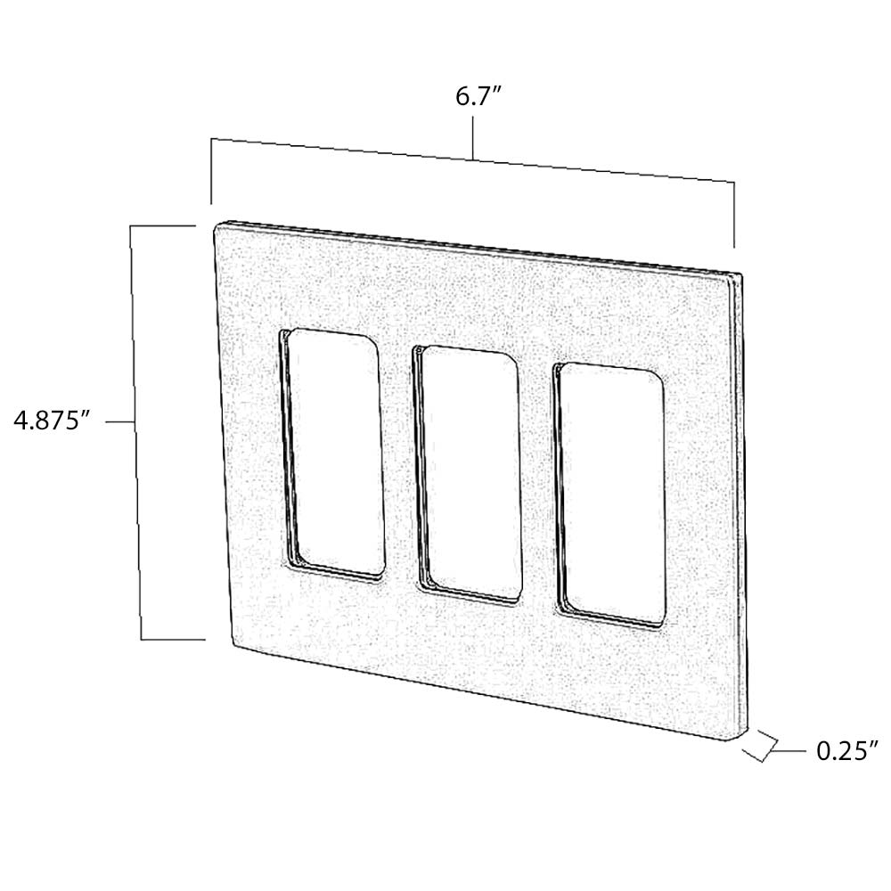Aspire Wall Switch Plate Dimensions